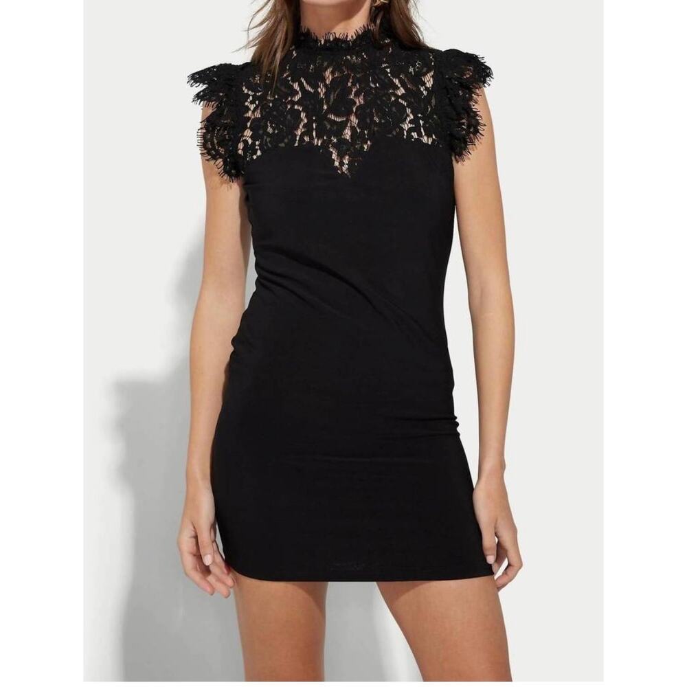 Generation Love Orlie Lace Combo Dress in Black size XS